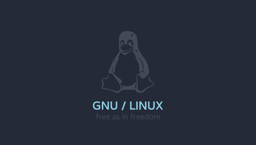 Gnu Linux Dark Tux Hd Wallpaper