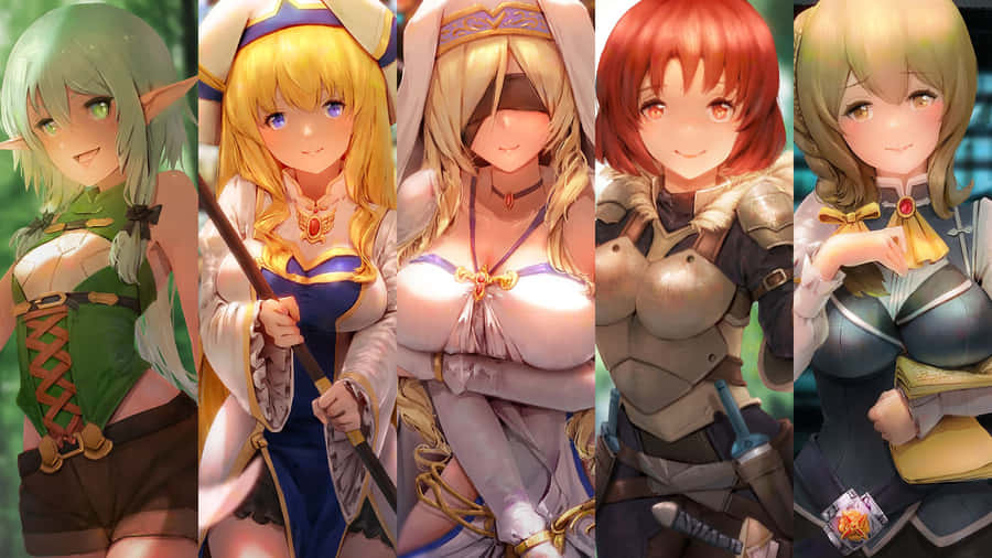 Goblin Slayer Characters Collage Wallpaper