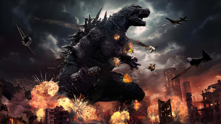 Godzilla Minus One 4k Action Wallpaper