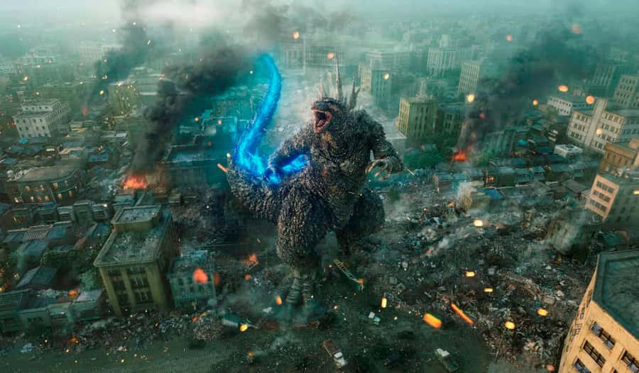 Godzilla Rampage Destruction Wallpaper