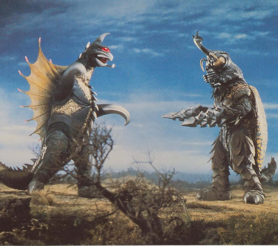 Godzillavs Megalon Showdown Wallpaper