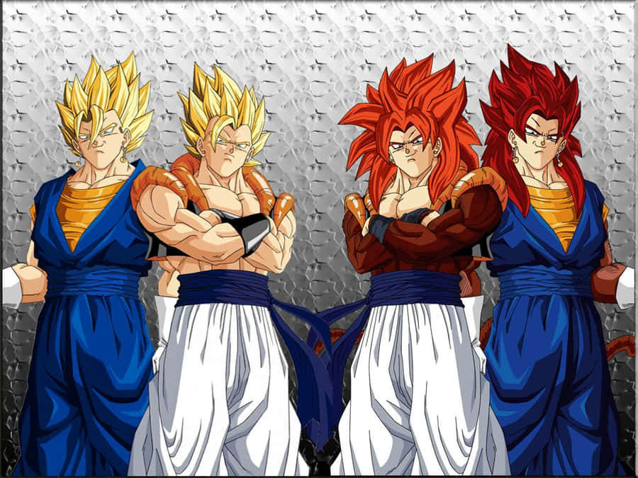 Gogeta And Vegito, Two Powerful Fighters In The Anime World Wallpaper