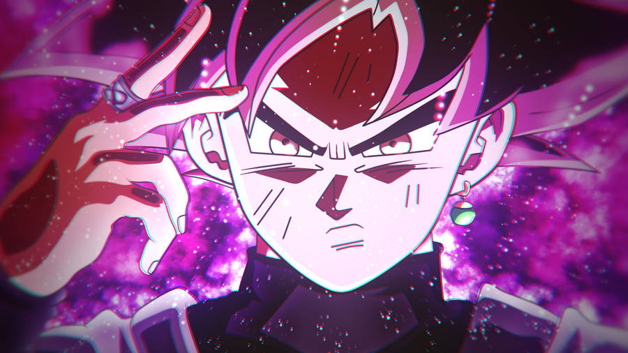 Goku Black Warping Through Space To Challenge The Saiyan Race. Wallpaper