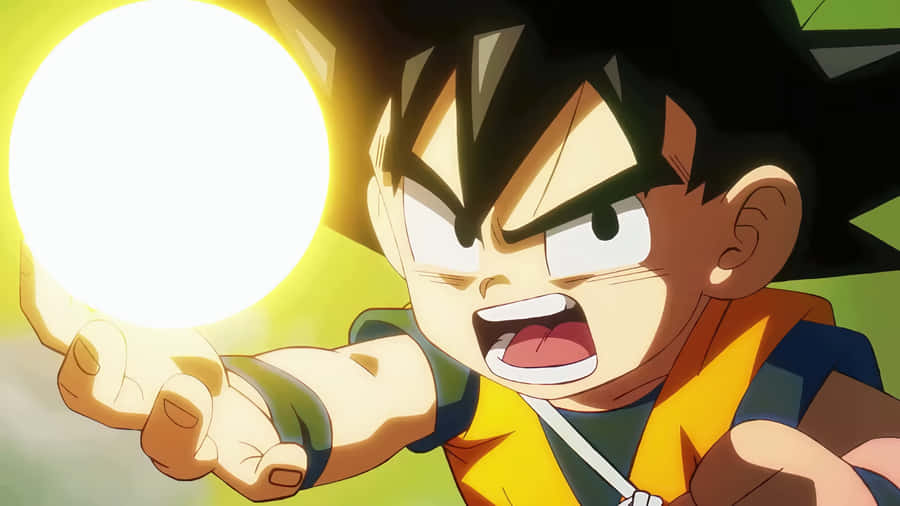 Goku Kids Energy Blast Wallpaper