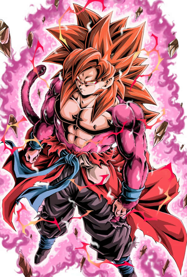 Goku Ssj4 Radiates With Power Wallpaper