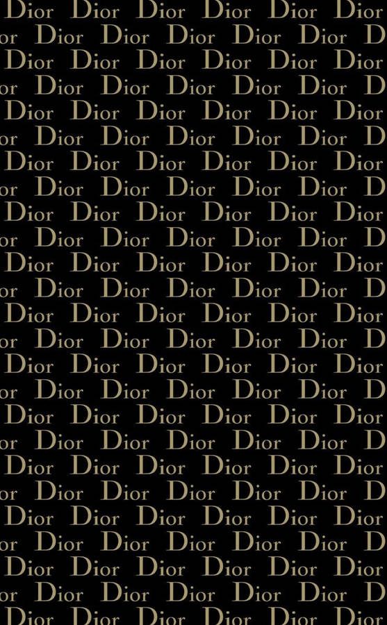 Gold And Black Dior Phone Wallpaper