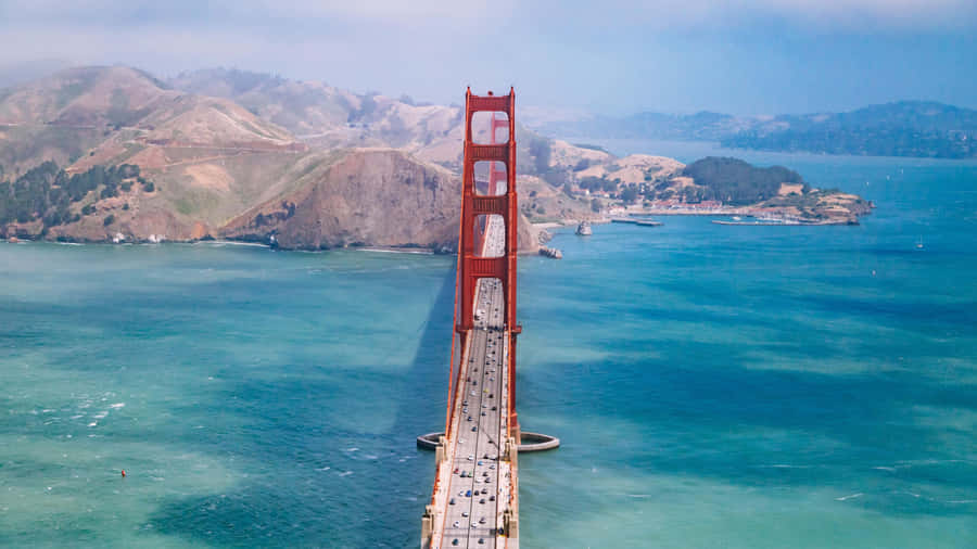 Golden Gate Bridge Aerial View4 K Wallpaper