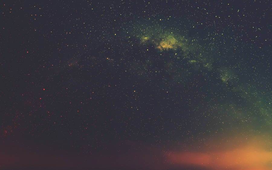 Golden Glow Space Background Wallpaper