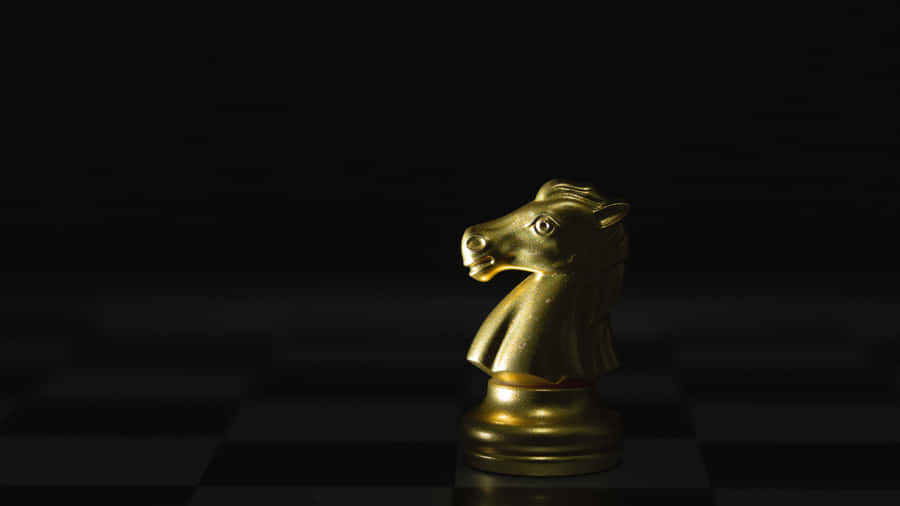 Golden Horse Chess Piece Wallpaper