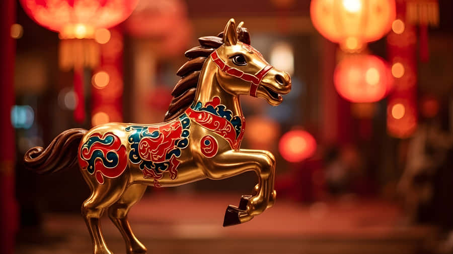 Golden Horse Festival Celebration Wallpaper