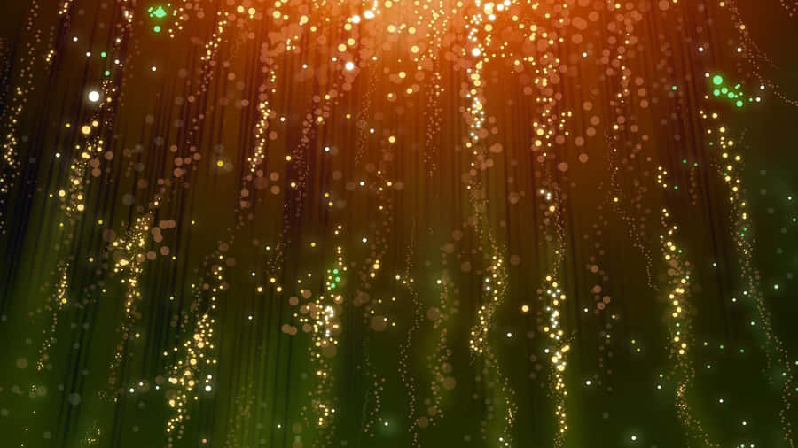 Golden Light Particles Wallpaper