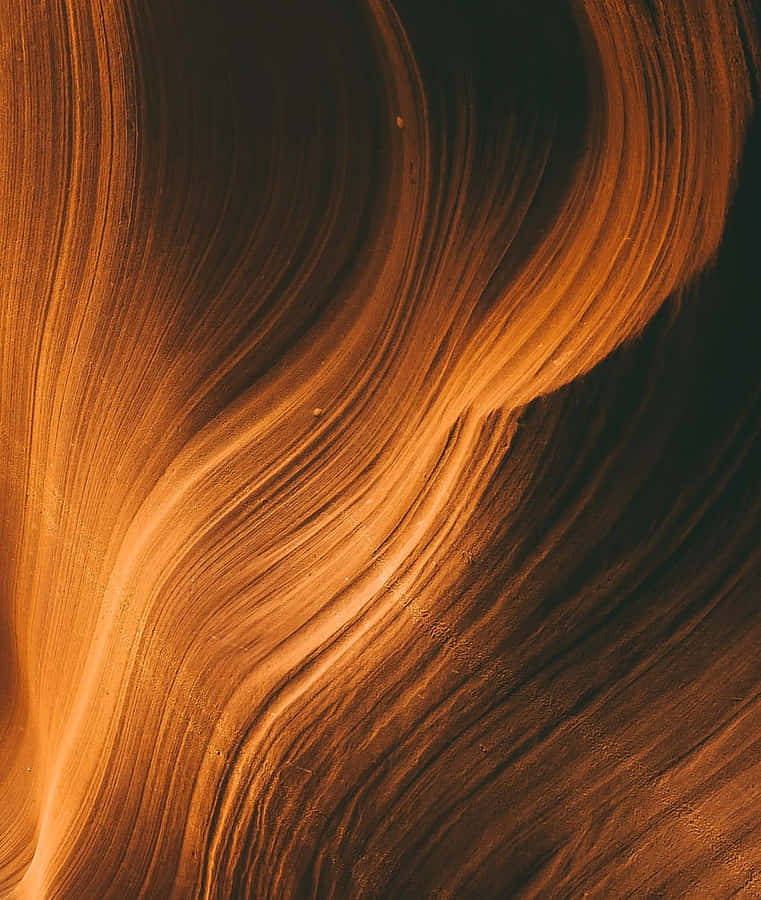 Golden Waves Texture Wallpaper