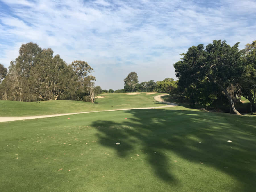 Golf Green Scenic View Wallpaper