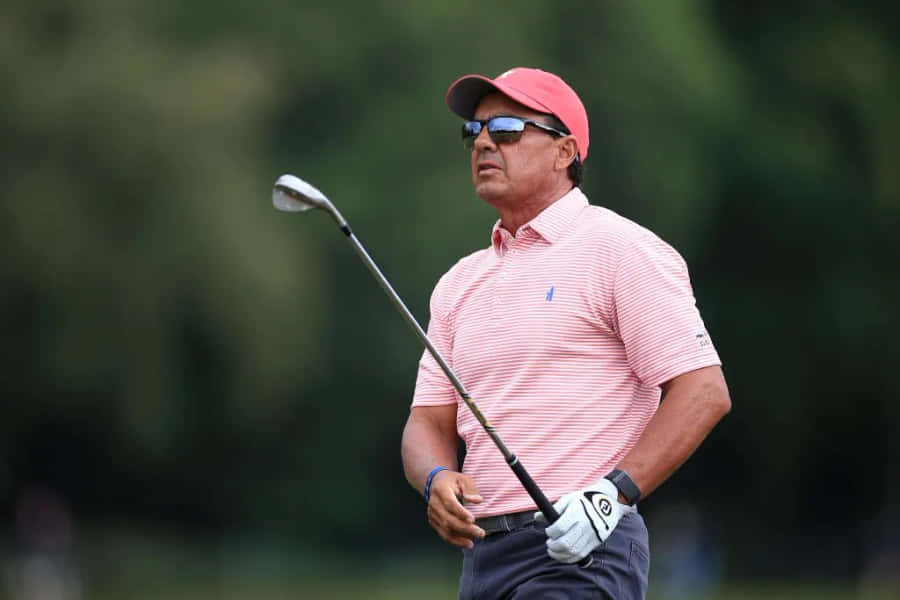 Golfer Tom Pernice Jr Focusedon Shot Wallpaper