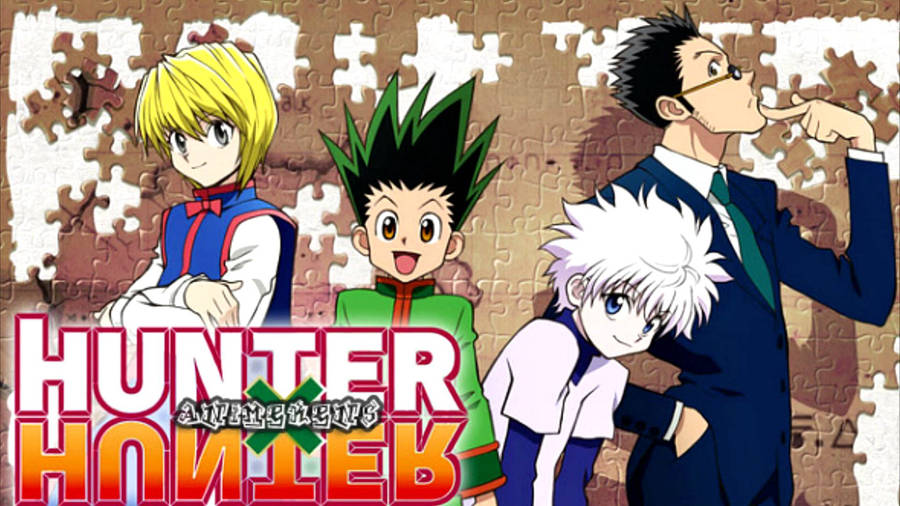 Gon Freecss And His Companions On Their Journey In Hunter X Hunter Wallpaper