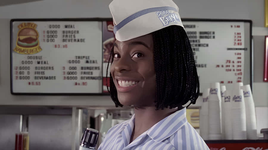 Good Burger Employee Smiling Wallpaper