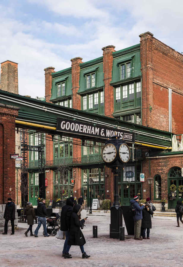Gooderhamand Worts Distillery District Toronto Wallpaper