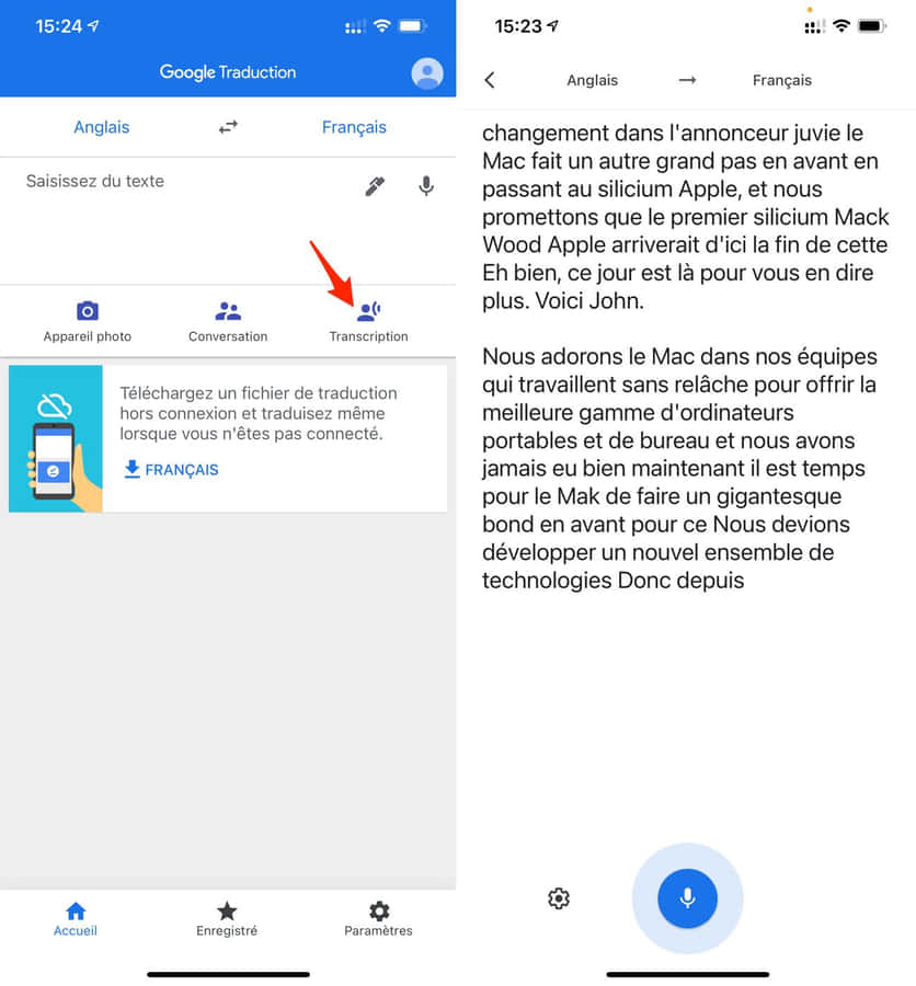Google Traduction Voice Wallpaper