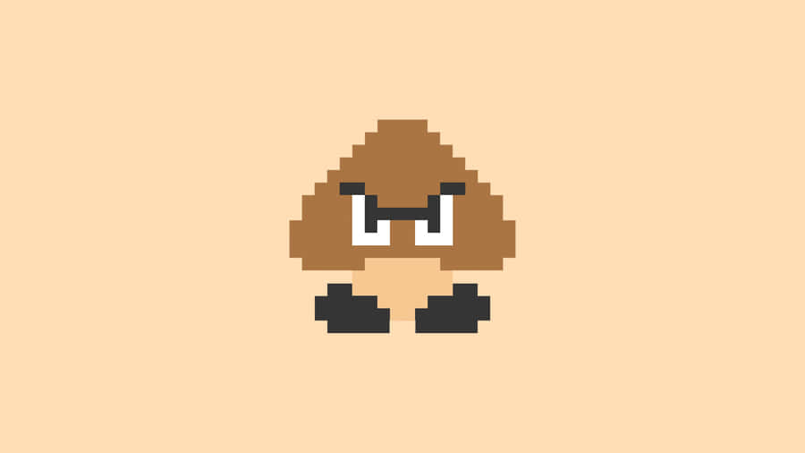 Goomba Character From Super Mario Game Wallpaper