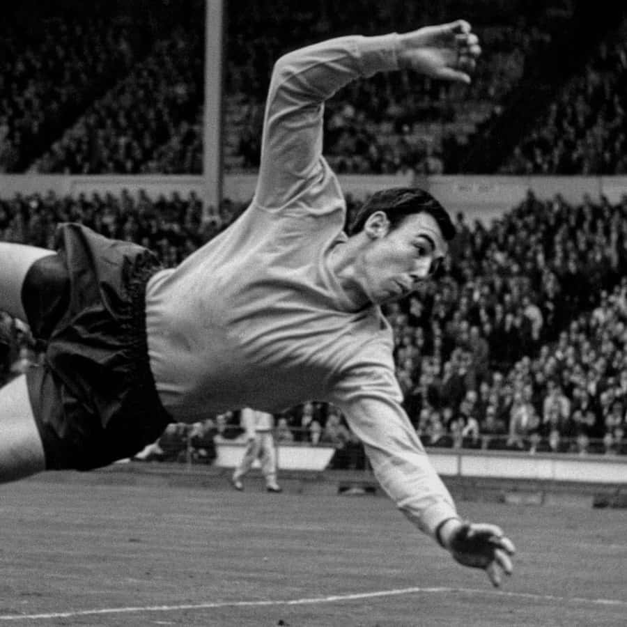 Gordon Banks Against Hungary 1965 Wallpaper