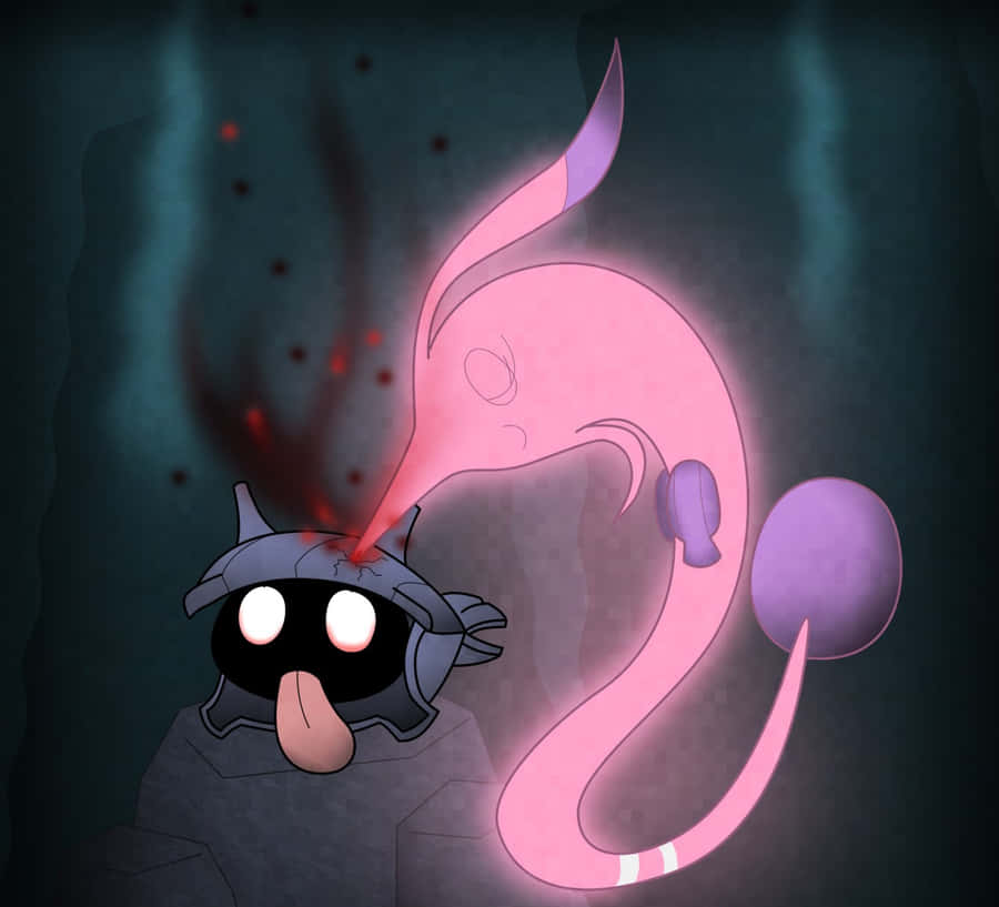 Gorebyss Eating Shellder Wallpaper