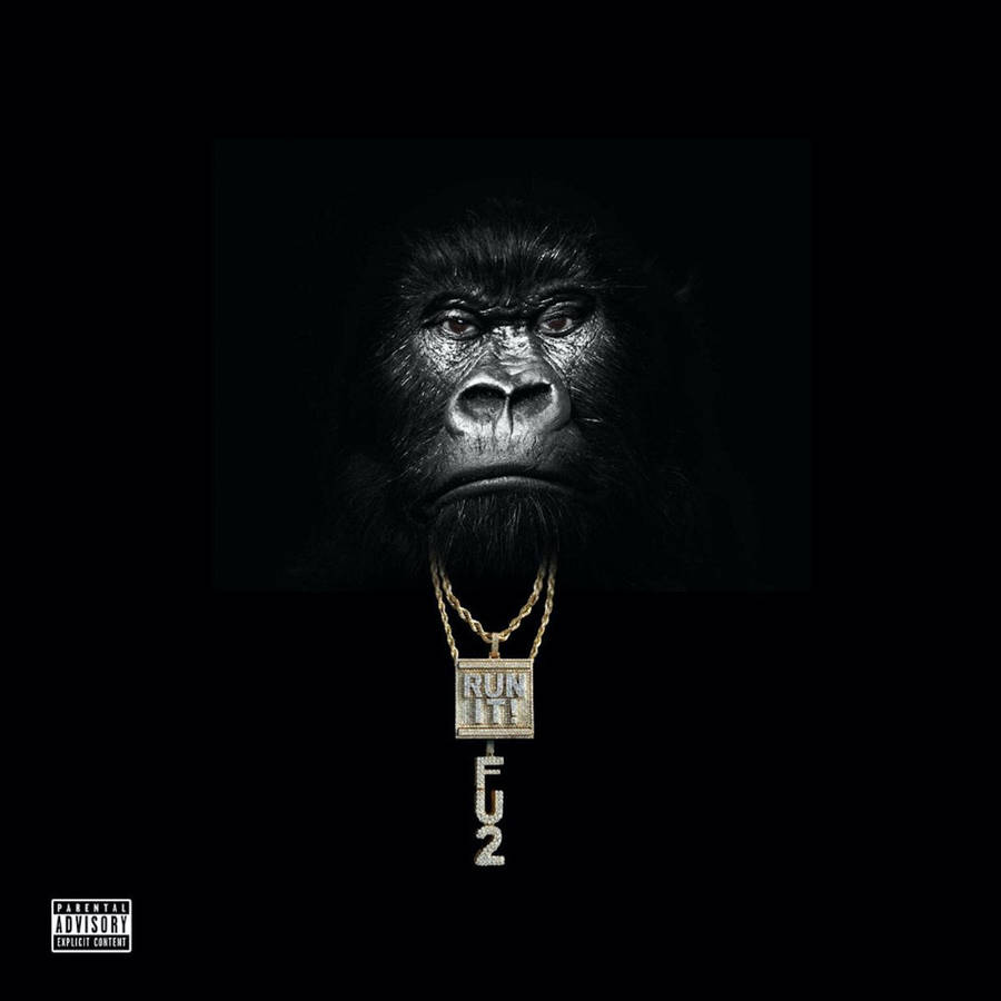 Gorilla Gold Chain Art Wallpaper