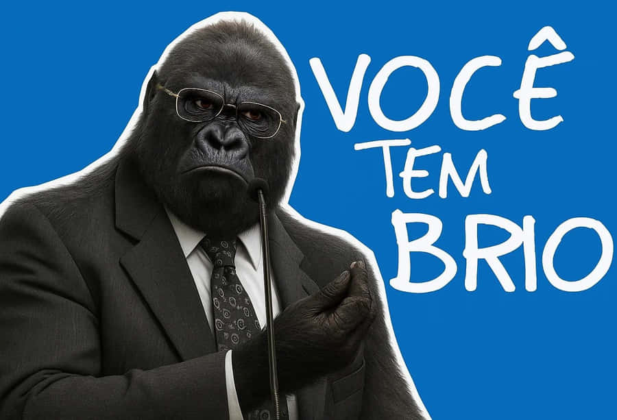 Gorilla Meme With Brio Wallpaper