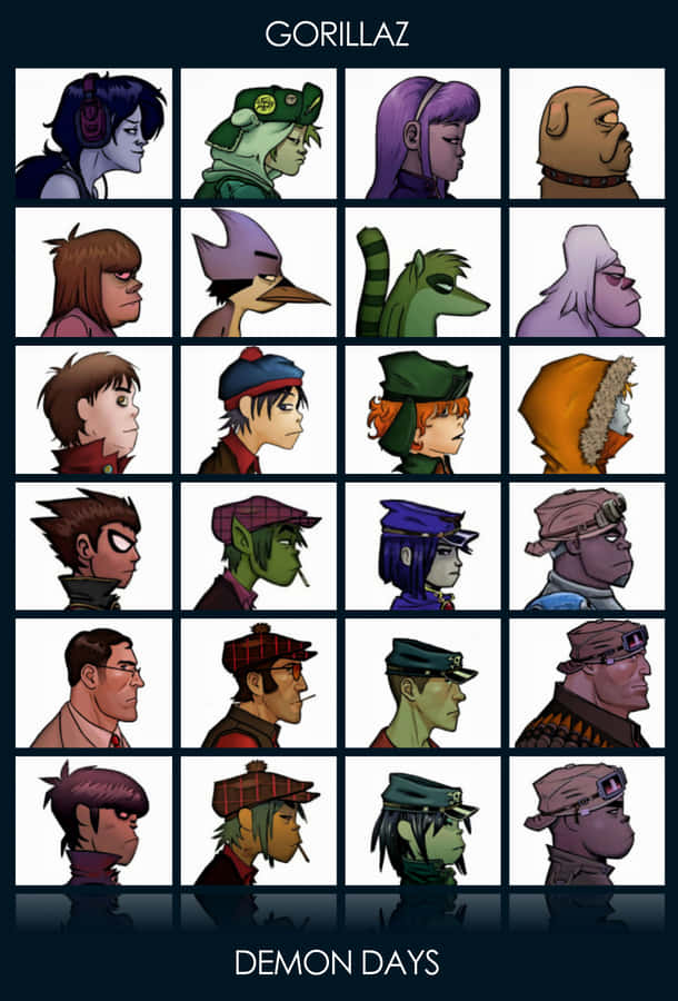 Gorillaz Iphone Demon Days Album Cover Wallpaper