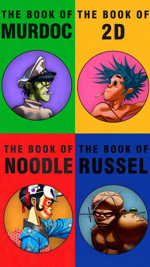 Gorillaz Iphone The Book Of 2d Cover Wallpaper