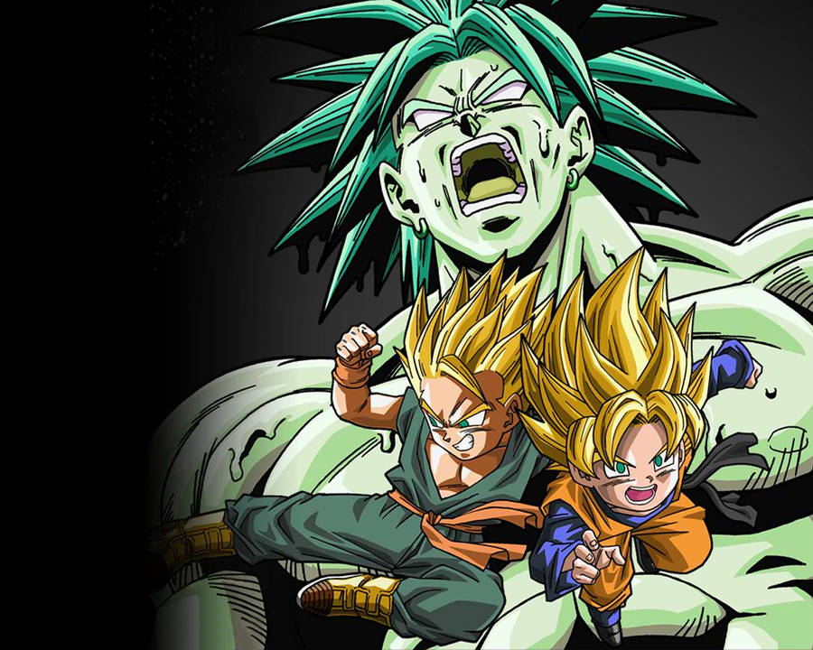 Goten, Broly, And Trunks Wallpaper