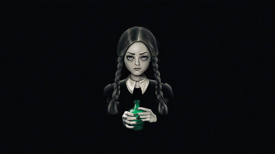 Goth Wednesday Addams Wallpaper