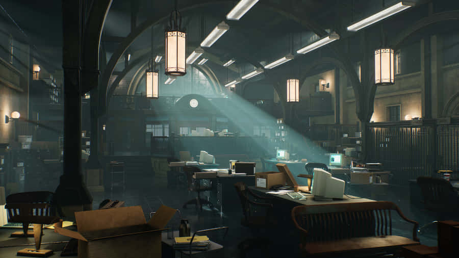 Gotham City Police Department Building Wallpaper