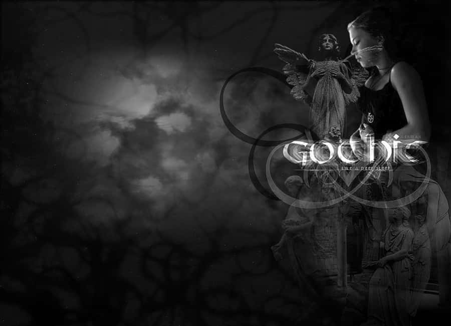Gothic Computer Goth Girl Wallpaper
