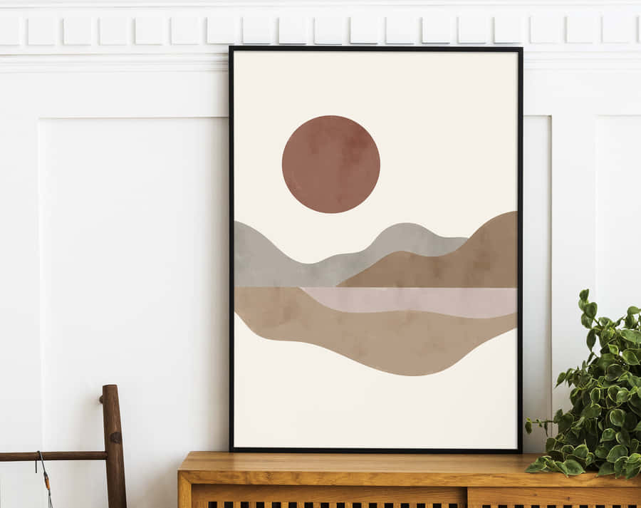 Graceful Minimalist Painting Wallpaper