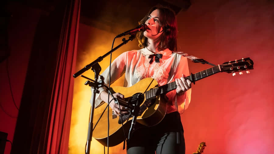 Gracie Abrams Live Performance Wallpaper