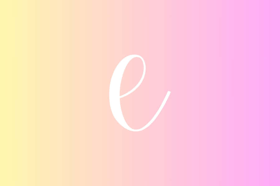 Gradient Backgroundwith Letter E Wallpaper