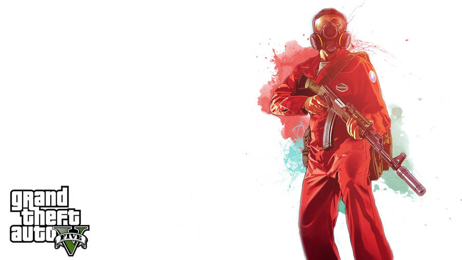 Grand Theft Auto V Bugstar Colorful Watercolor Wallpaper