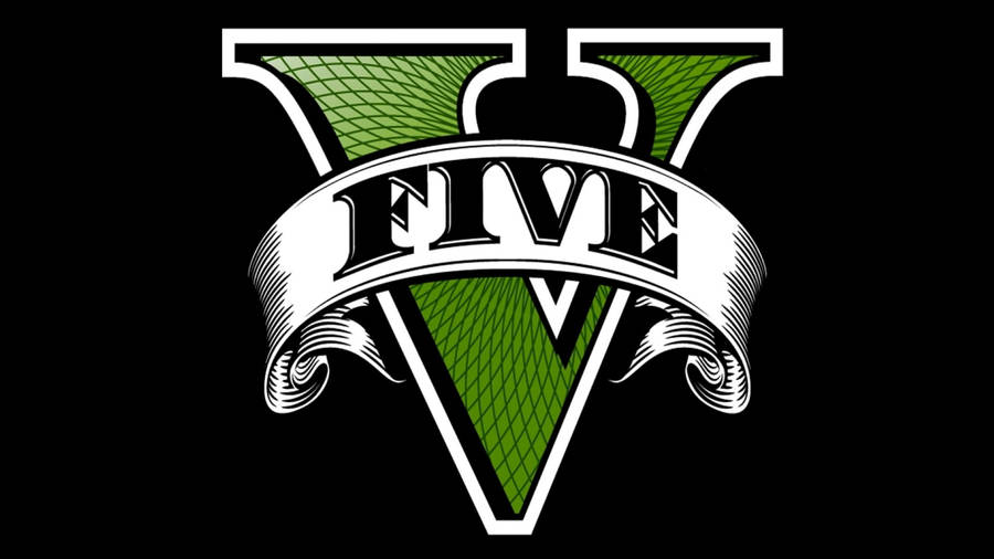 Grand Theft Auto V Gaming Logo Wallpaper