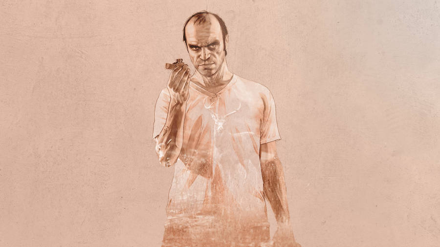 Grand Theft Auto V Peach Trevor Wallpaper