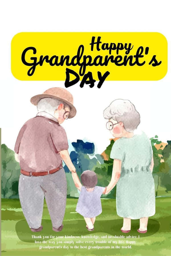Grandparents Day Celebration Illustration Wallpaper