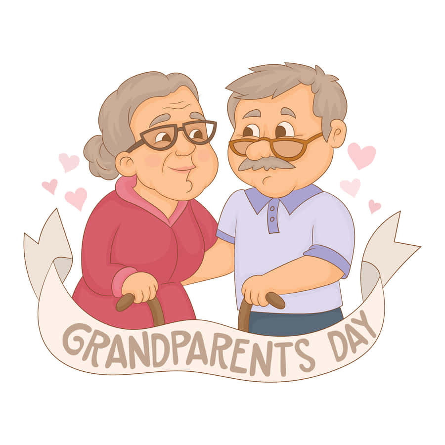 Grandparents Day Celebration Illustration Wallpaper
