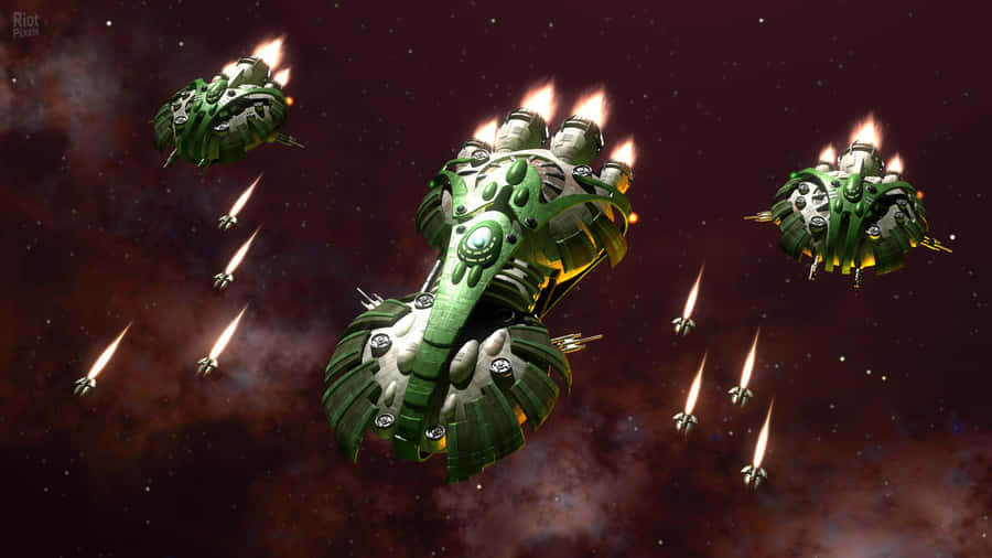 Gratuitous Green Battleships Wallpaper