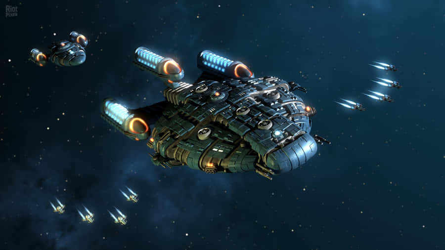 Gratuitous Powerful Ships Battle Wallpaper