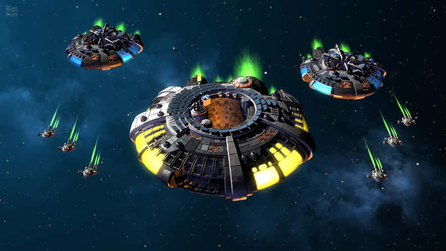 Gratuitous Warships Attack Wallpaper