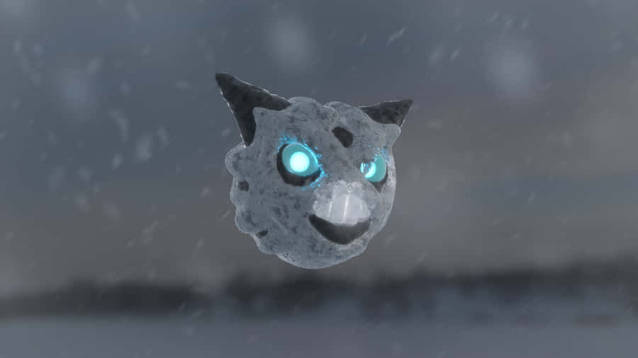 Gray Aesthetic 3d Model Of Glalie Wallpaper