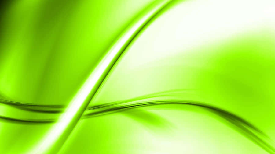 Green Abstract Light Waves Wallpaper