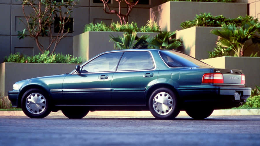 Green Acura Vigor Side Profile Wallpaper
