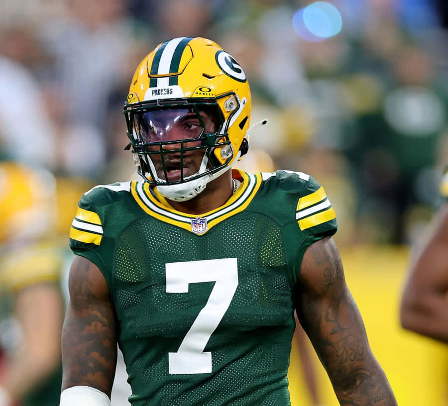 Green Bay Packers Player Number7 Wallpaper