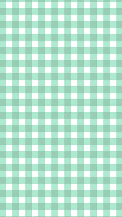 Green Checkerboard Pattern Wallpaper
