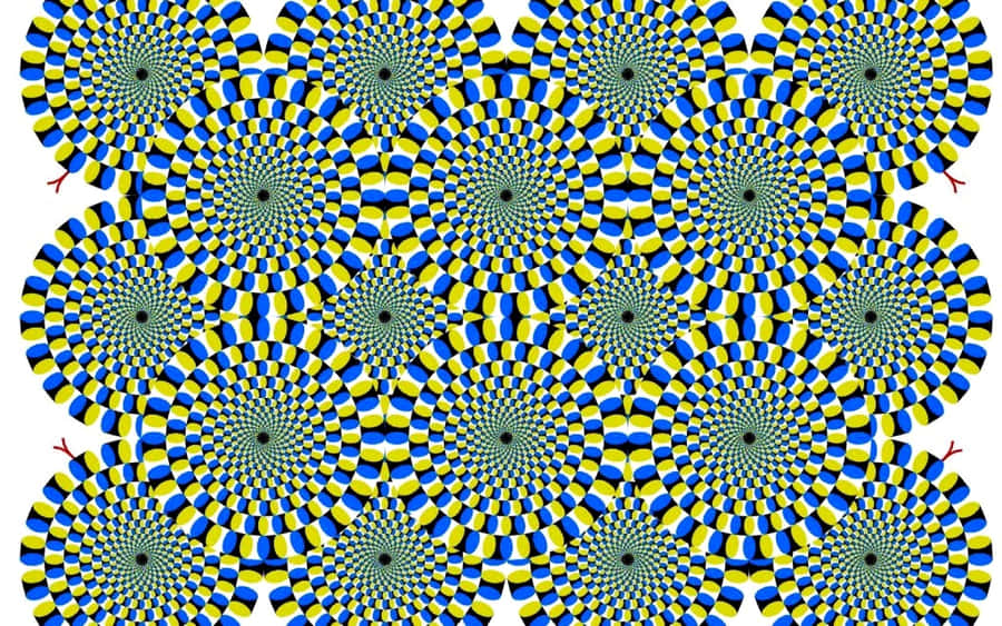 Green Cool Optical Illusions Spiraling Wallpaper